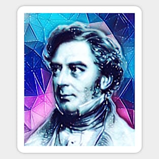 Robert Stephenson Snowy Portrait | Robert Stephenson Artwork 13 Sticker